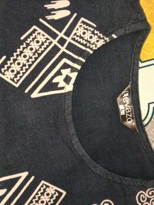 Embroidered Blue Kurta soft garba inspo