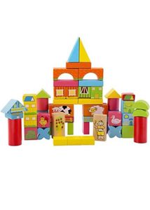 Wooden Building Blocks Set