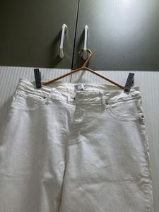 Classic White Denim Jeans