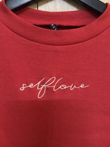 Red Selflove Crop Top