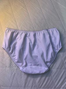 White Lace Trim Bow Briefs