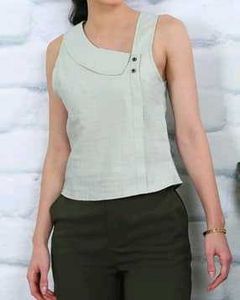 Shein Sleeveless Light Green Top