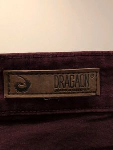 Sizzling Burgundy 3/4th capri Denim Jeans