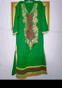 winter Green Kurta