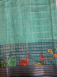 Like new Green organza Saree