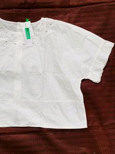 BRAND NEW UCB Solid white Women Top