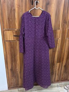 Vibrant Purple Bandhani Print Kurta