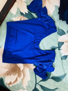 beautiful strachable blue blouse for sale