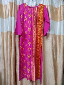 Pink Printed Kurti 💗✨