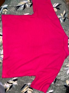 Bright Pink Short Sleeve Top