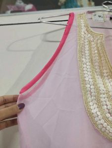 Ethnic Pink Long Kurti