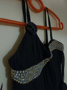 Black Net Dress For Girls..