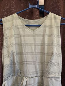 Midi Checkered Dress