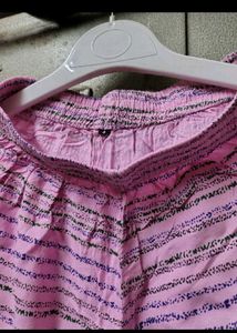 Pink Printed Kurta Set