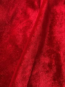Red Velvet Ruffled Ethnic Skirt