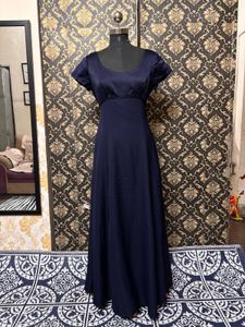 Elegant Navy Blue Maxi Dress