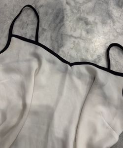 White strapy flowy Top