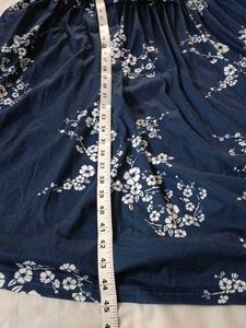 Navy Floral Wrap Dress