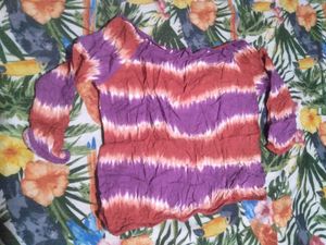 Tie-Dye Long Sleeve Top