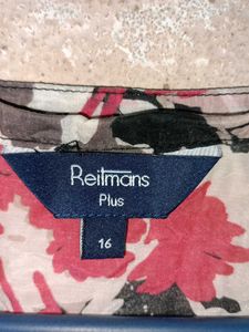 Floral Sleeveless Blouse Oversized Multicolour