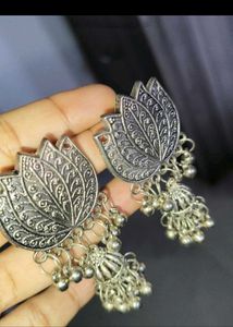 Lotus Jhumka Earrings