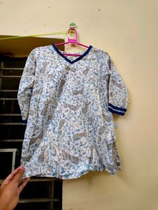 Floral Print Kurta