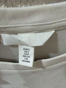Cream Fitted T-Shirt
