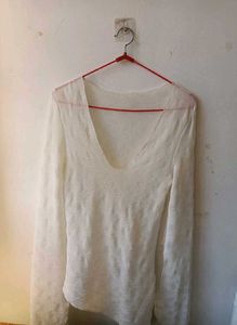 Sheer Bell Sleeve Top