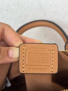 Coach Mini rowan Bag - Pink Signature