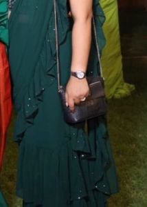 Elegant Emerald Green ready to wear SareeBlouse