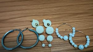 Set of 3 Pairs Fashion Earrings