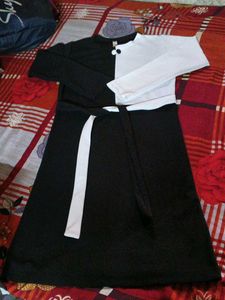 Stylish Black &amp; White Kurta Set