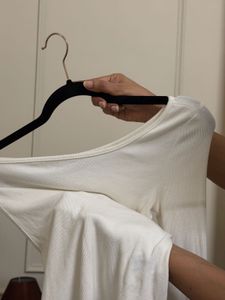 One Shoulder Ribbed Top