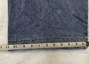 Wide Leg Blue Denim Jeans