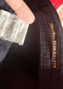 Superdry Slim Fit Black Jeans