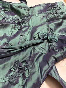 Emerald Green Floral Dress