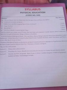 Physical Education Lab manual for 12th class