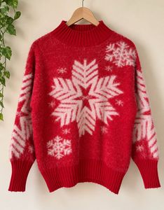 Cozy Snowflake Knit Sweater