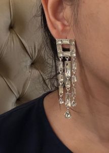 ZARA Sparkling Crystal Drop Earrings