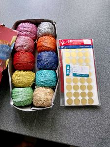 10 COLOR METALIC YARN