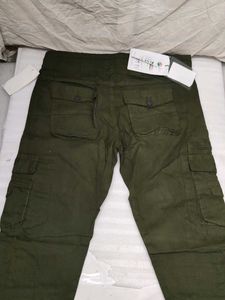 PLUS 91 Men's Olive Green Cargo Pants