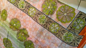 Floral Print Saree Pure Cotton Chapa Sare