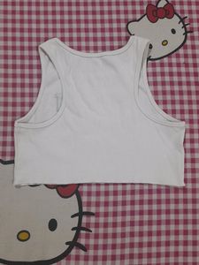 URBANIC Graphic White Tank Top