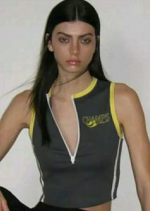 H&M Zip-Front Sporty Top