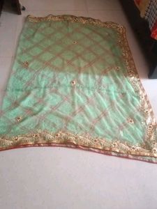 Elegant Green Rajasthani Odhni