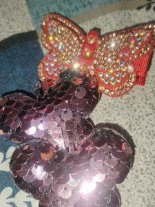 Sparkling Butterfly Hair Clips Set