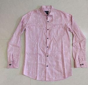Pink Pure Cotton Shirt for men