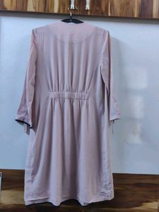 Elegant Pink Floral Long Shrug