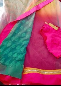 designer saree with blouse