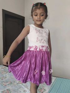 Cute Floral Print Dress for Girls